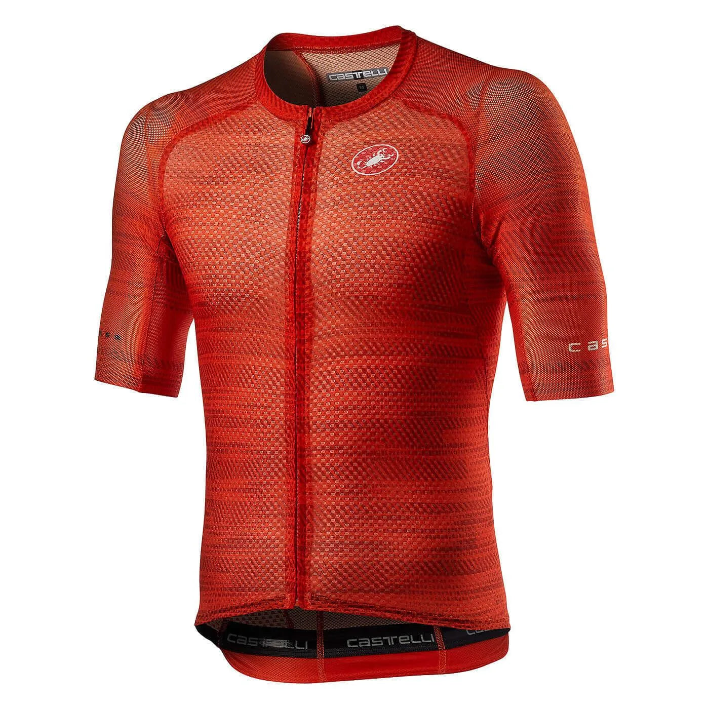 Castelli Climber's Mens Cycling Jersey (Fiery Red)