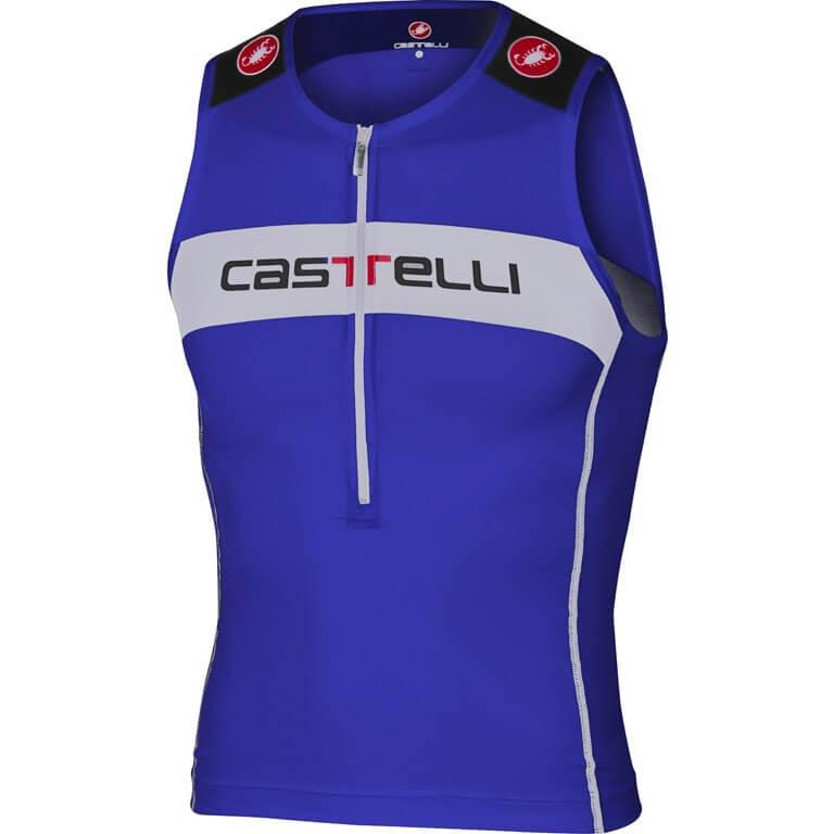 Castelli Core Tri Top (Surf Blue/White) - BUMSONTHESADDLE