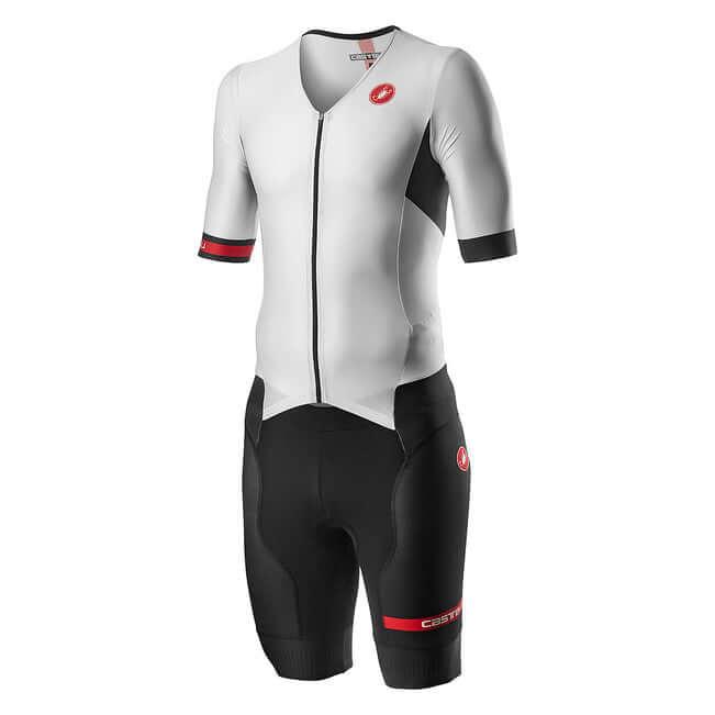 Castelli Free Sanremo 2 Short Sleeve Men's Triathlon Suit (White