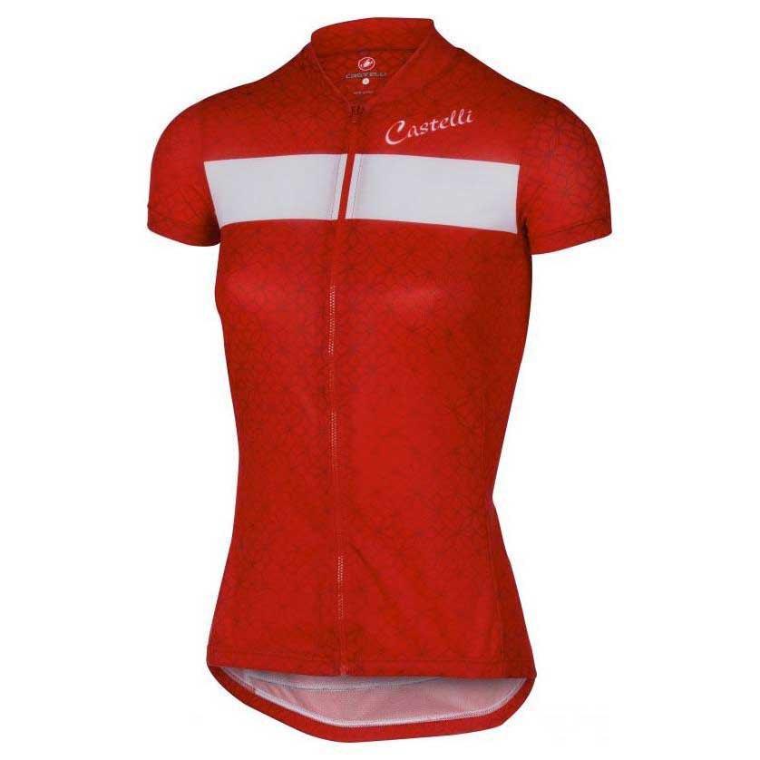 Castelli Sentimento Womens Cycling Jersey (Red) - BUMSONTHESADDLE