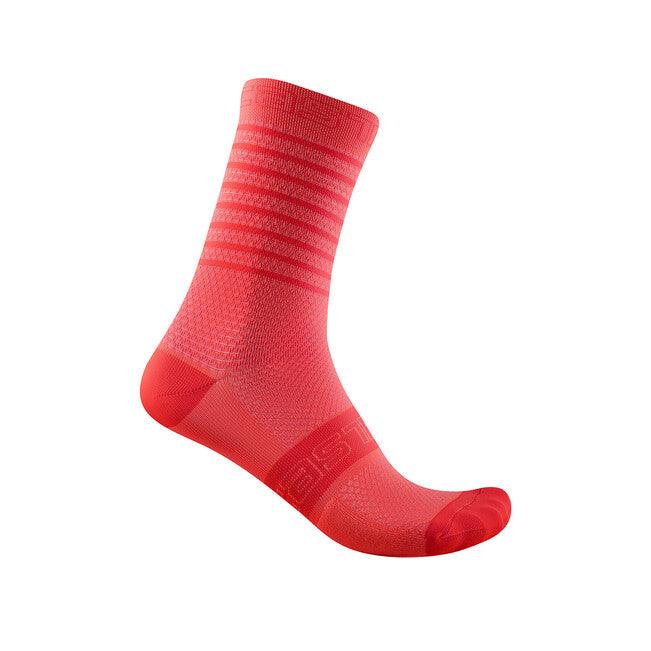 Castelli Superleggera 12 Cycling Socks (Brilliant Pink) - BUMSONTHESADDLE