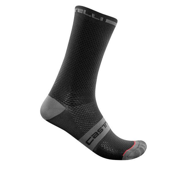 Castelli Superleggera T 18 Mens Cycling Socks (Black) - BUMSONTHESADDLE