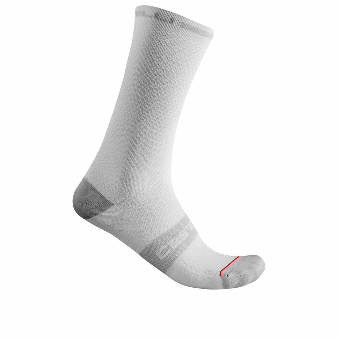 Castelli Superleggera T 18 Mens Cycling Socks (White) - BUMSONTHESADDLE