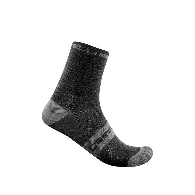 Castelli Superleggera T12 Mens Cycling Socks (Black) - BUMSONTHESADDLE