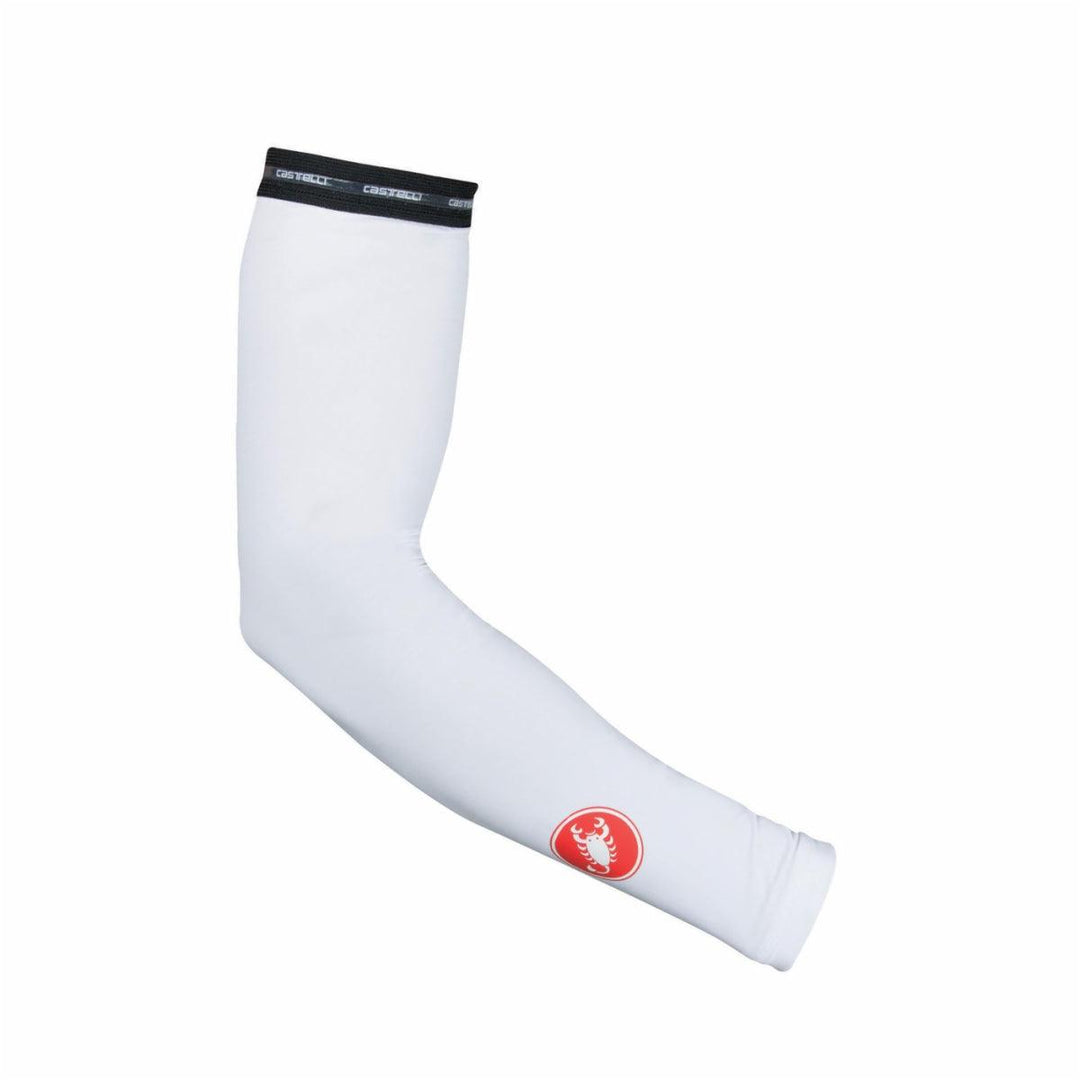 Castelli UPF 50+ Arm Sleeves (White) - BUMSONTHESADDLE