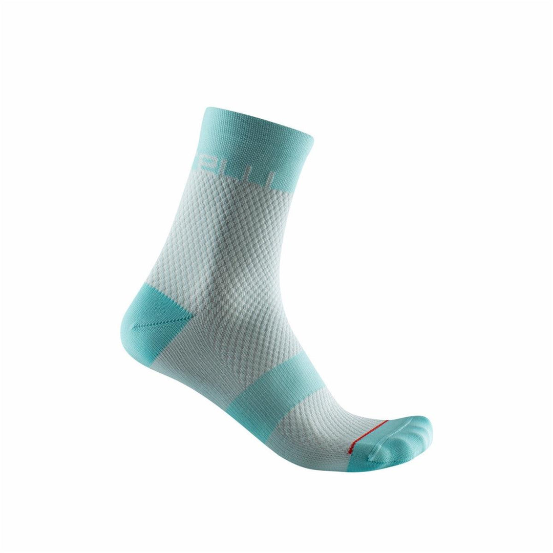 Castelli Velocissima 12 Mens Cycling Socks (Skylight/Light Aqua) - BUMSONTHESADDLE