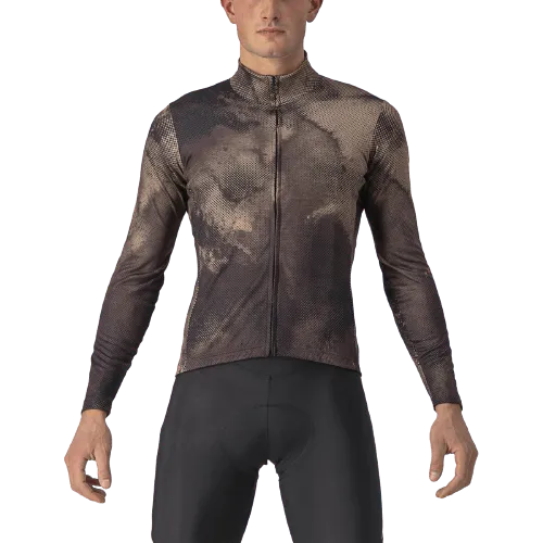 Maglia Lunga Castelli Ventaglio Jersey Per Uomo - Termica Con Pannelli Elasticizzati E Tasche