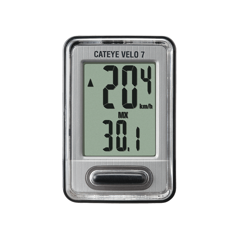 Cateye Velo-7 Cyclocomputer (Black)