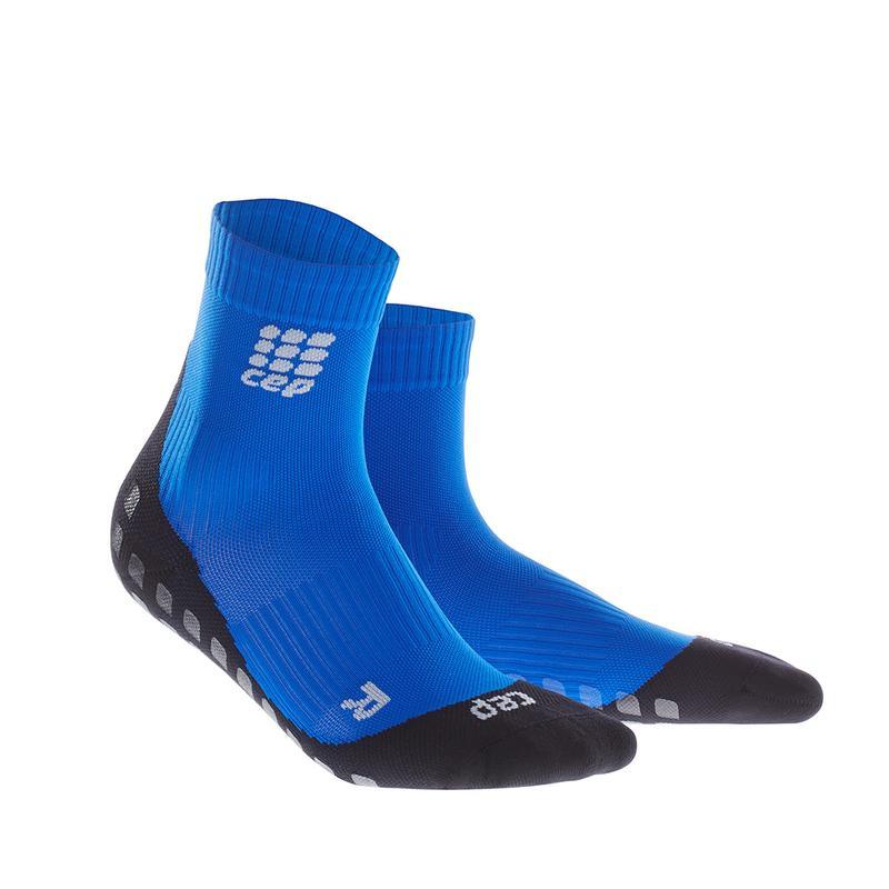 CEP Griptech Short Womens Compression Socks (Blue) - BUMSONTHESADDLE
