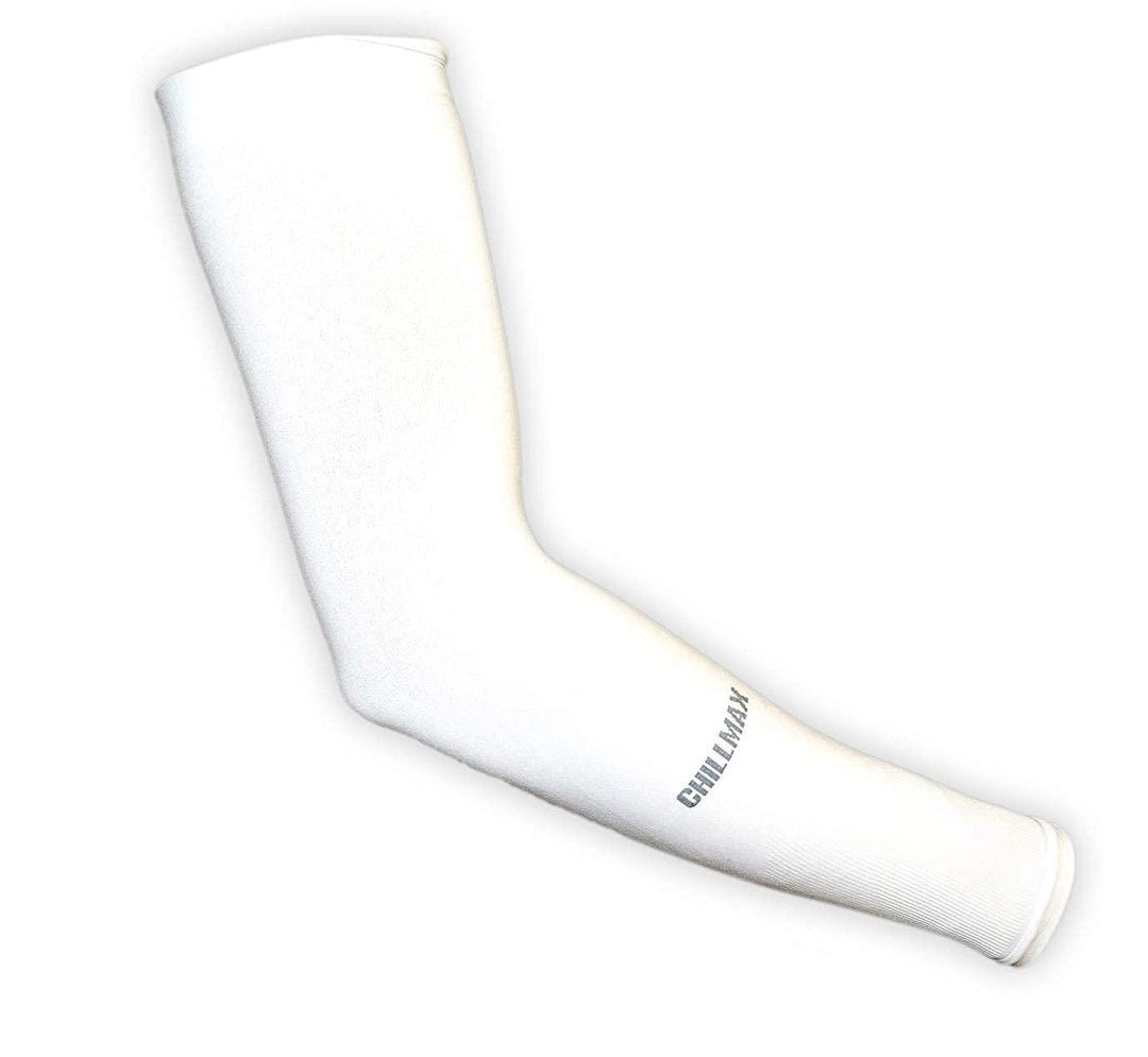 Chillmax Arm Sleeves (White) - BUMSONTHESADDLE