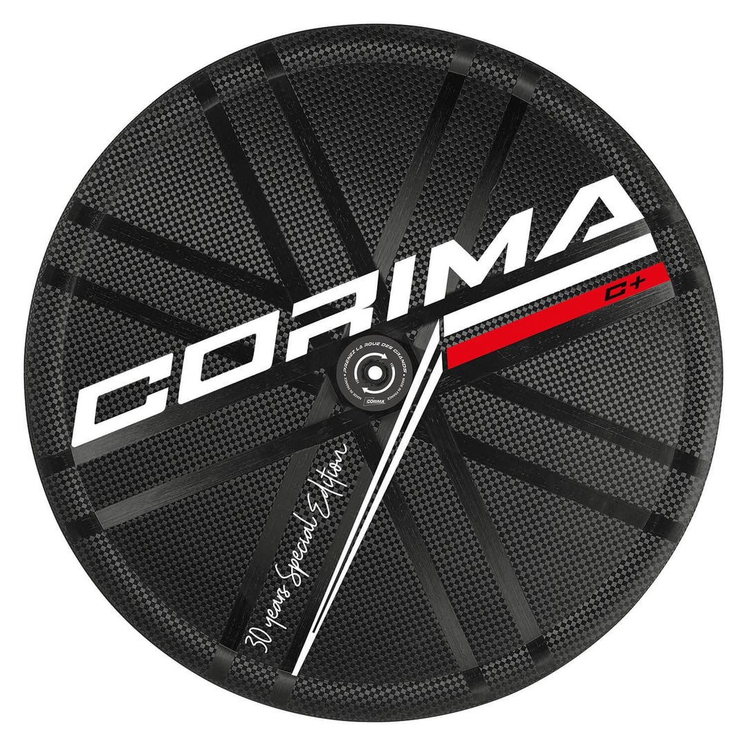 Corima Disc C+ WS Carbon Disc Brake Wheel - Shimano/Sram (Black/White Decals) - BUMSONTHESADDLE