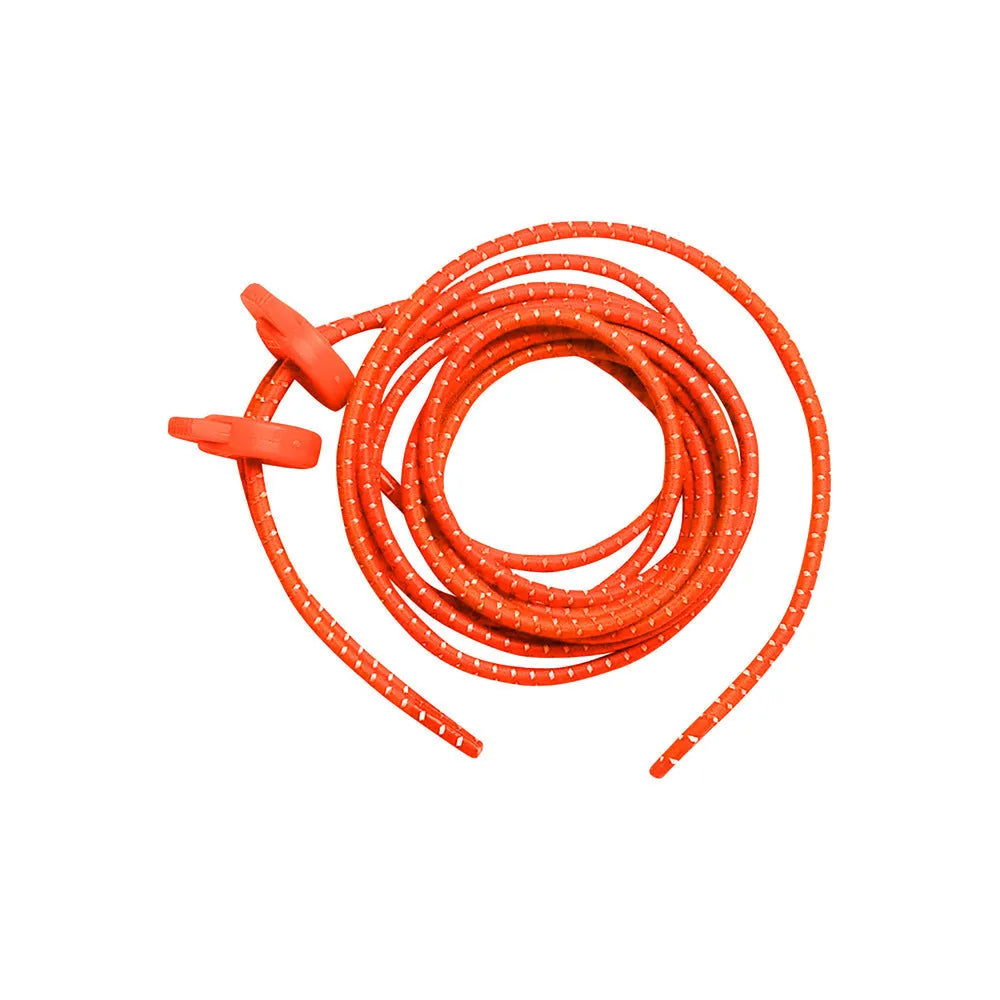 Zone Elastic Shoe Laces (Neon Orange) - Main Image