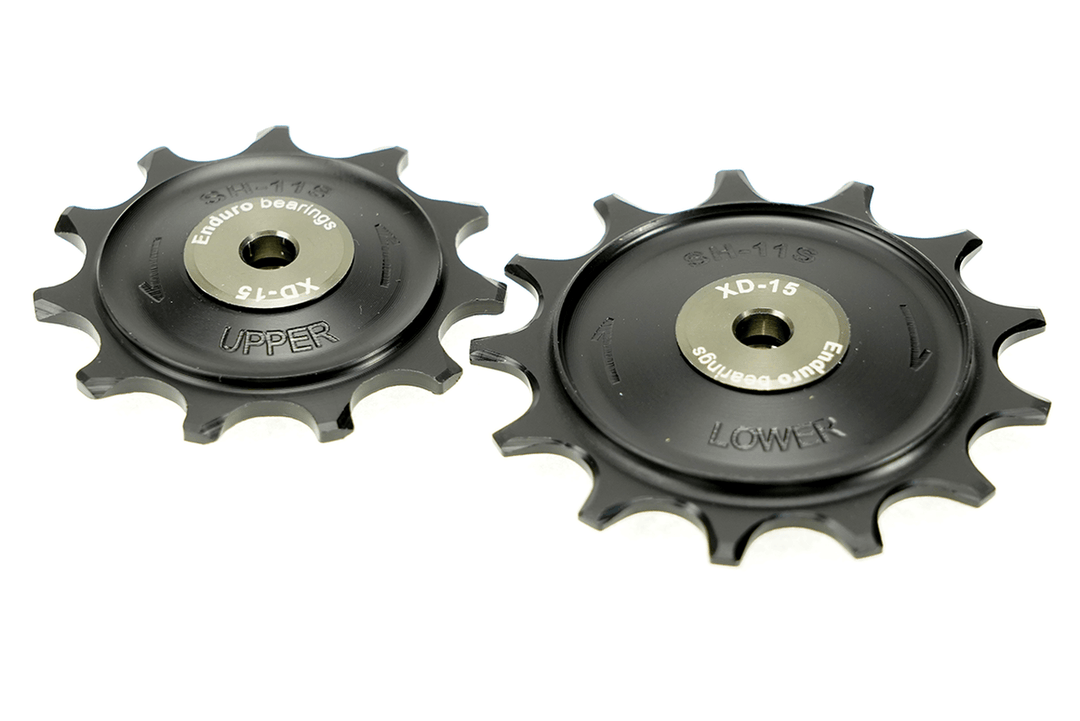 Enduro XD-15 Derailleur Pulley For Shimano GRX (Black) - BUMSONTHESADDLE