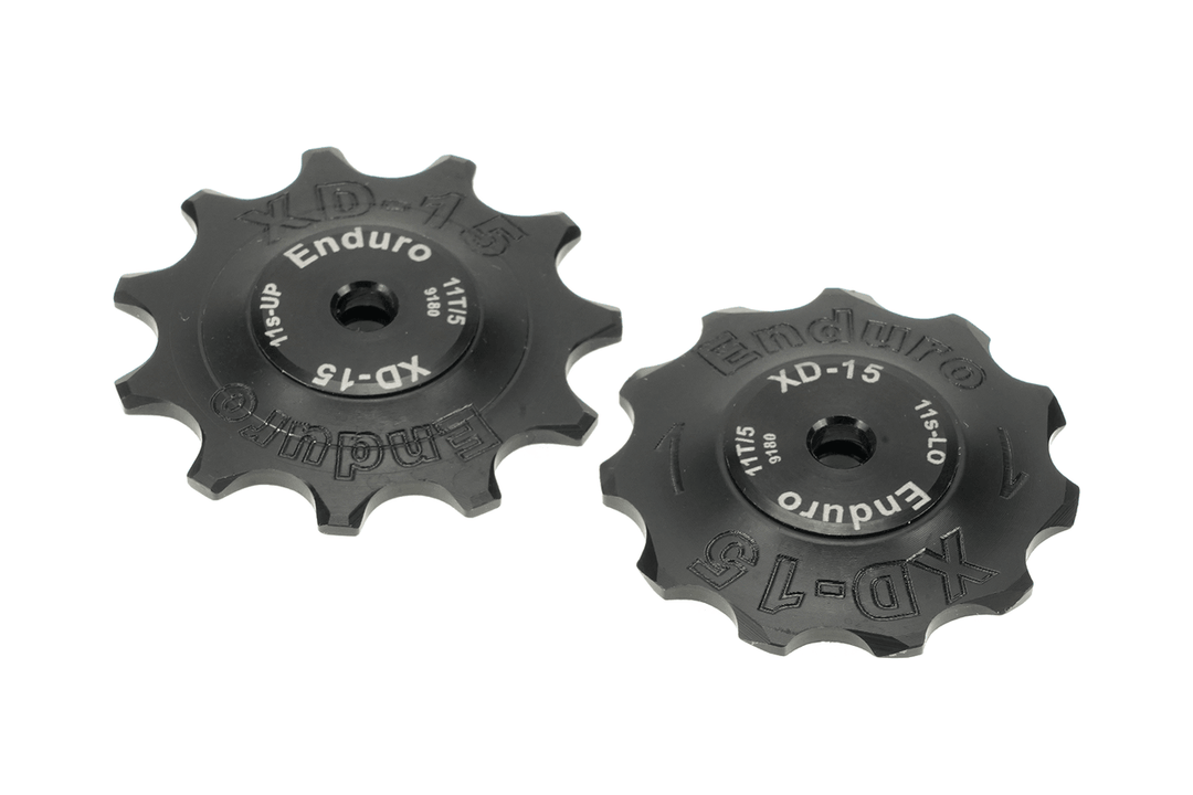 Enduro XD-15 Vanilla Jockey Derailleur Pulley (Black) - BUMSONTHESADDLE