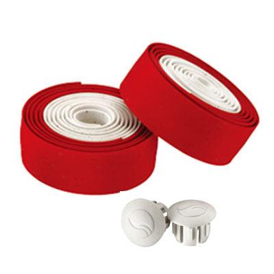Giant Connect Gel Bartape (White/Red) - BUMSONTHESADDLE