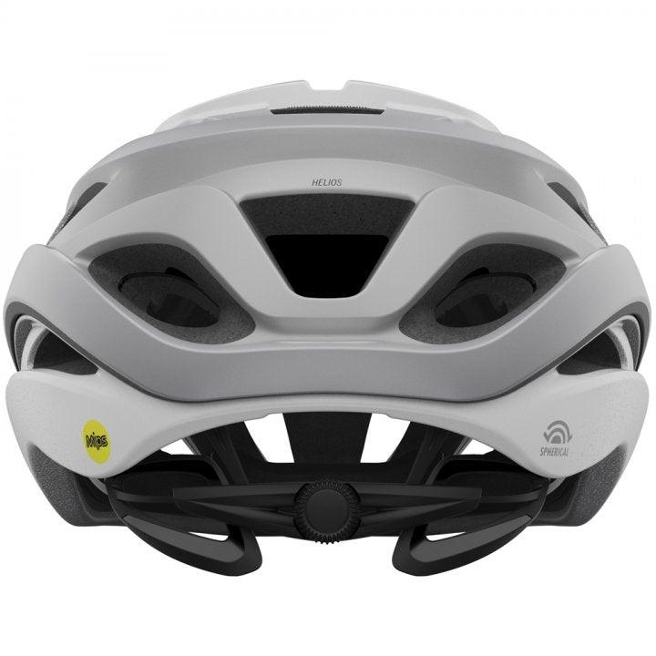 Giro Helios Spherical MIPS Road Cycling Helmet (Matte White/Silver Fade) - BUMSONTHESADDLE