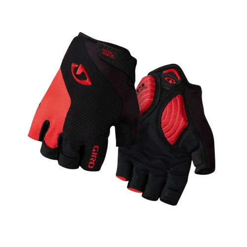 Giro Strade Dure Supergel Mens Cycling Gloves (Black/Bright Red) - BUMSONTHESADDLE