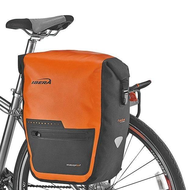 Ibera Waterproof PakRak Pannier Bag (Orange) - BUMSONTHESADDLE