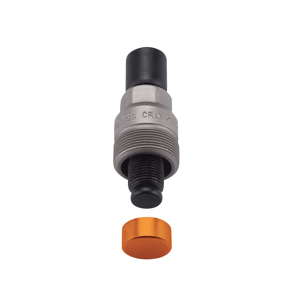 Crank remover outlet