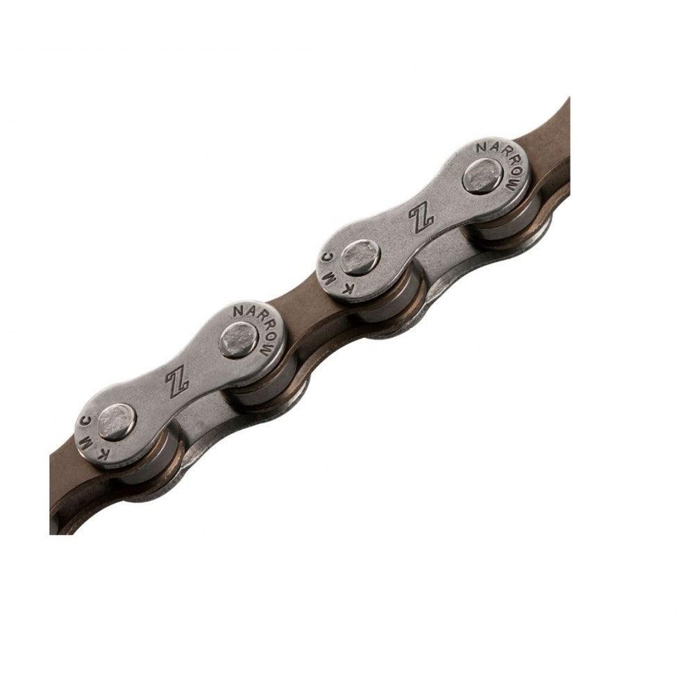 KMC Z7 7 Speed Chain (Grey/Brown) - BUMSONTHESADDLE