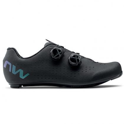 Northwave Revolution 3 Road Cycling Shoes (Black/Iridescent Northwave Revolution 3 Road Cycling Shoes (Black/Iridescent