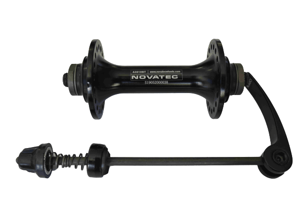 Novatec S-Elite Rim Brake Front Hub (Ano Black) - BUMSONTHESADDLE