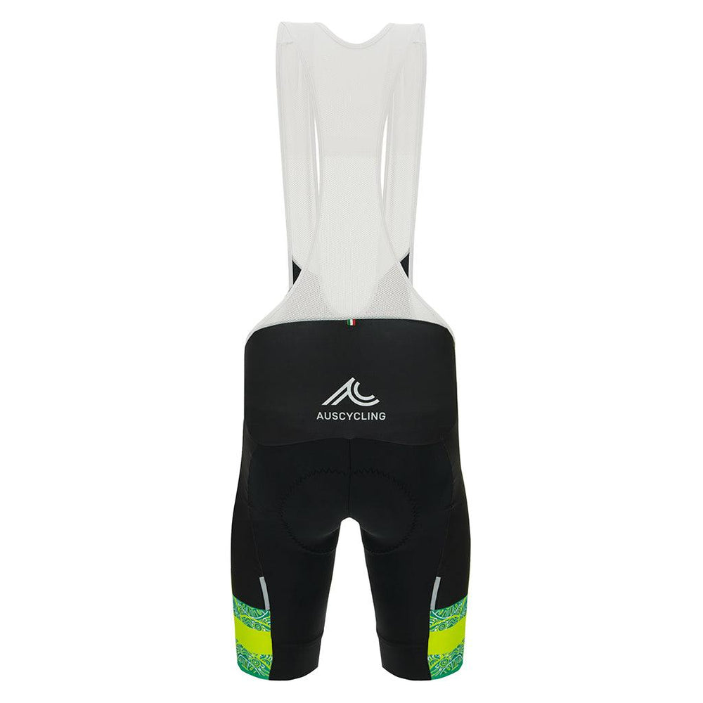 Santini Australia Team Mens Cycling Bibshorts (Black) - BUMSONTHESADDLE