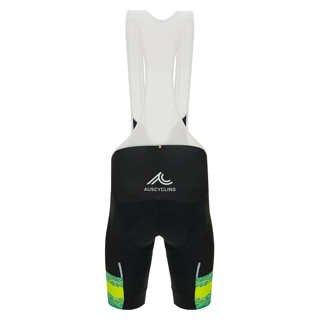 Santini Australia Team Mens Cycling Bibshorts (Black) - BUMSONTHESADDLE