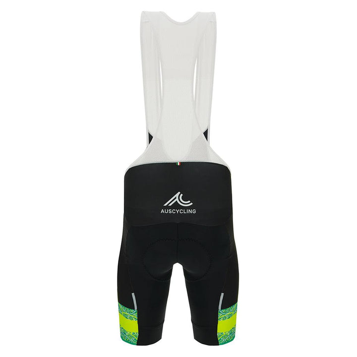 Santini Australia Team Mens Cycling Bibshorts (Black) - BUMSONTHESADDLE