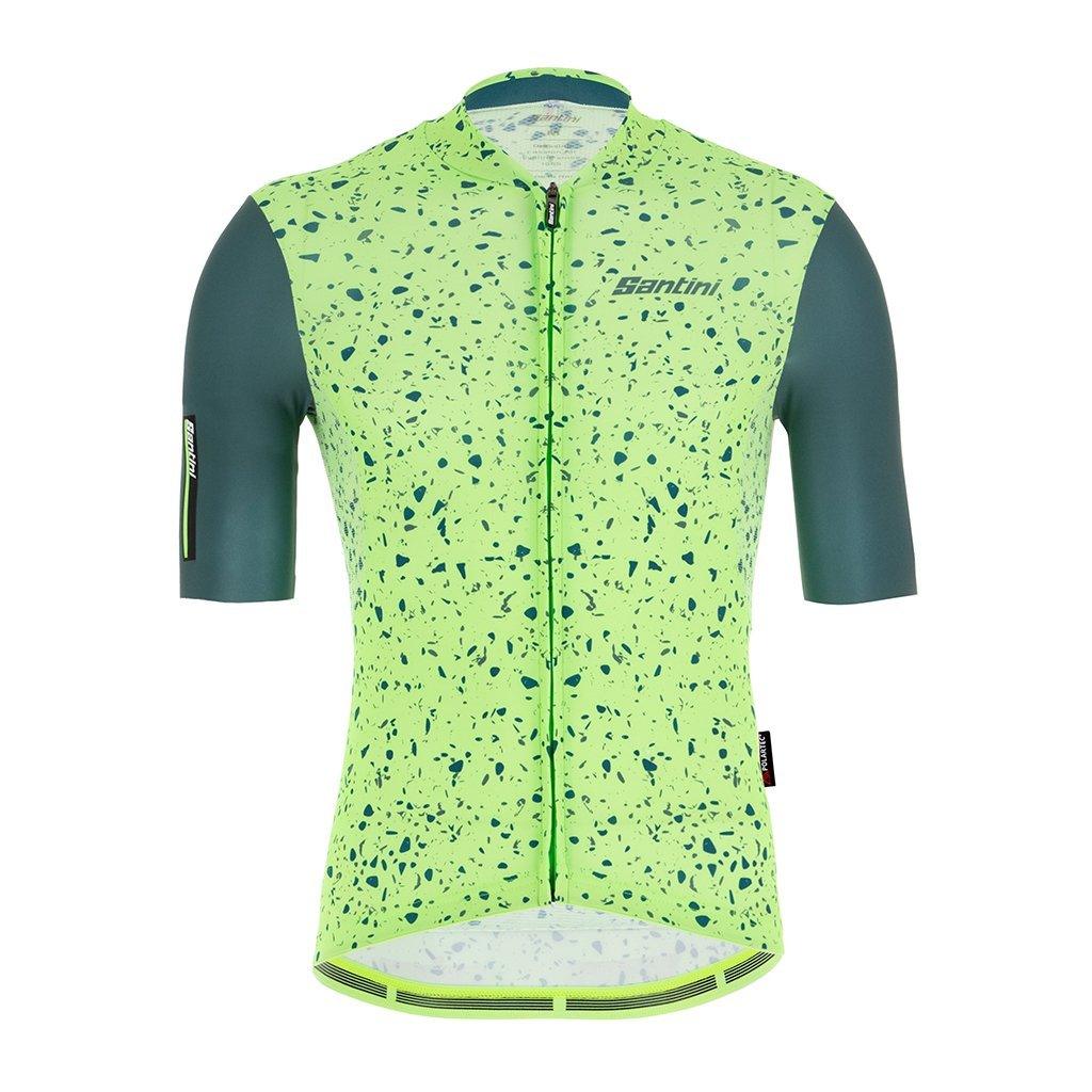 Santini Delta Pietra ジャージ　メンズLサイズ Santini Delta Pietra Mens Cycling Jersey (Military Green