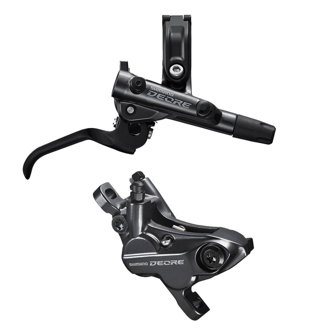 Shimano Deore BL-M6100+BR-M6120 Resin Pad Disc Brake Set - BUMSONTHESADDLE