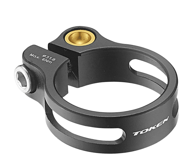 Token Super Lite With Bolt SeatPost Clamp (Black ) - BUMSONTHESADDLE