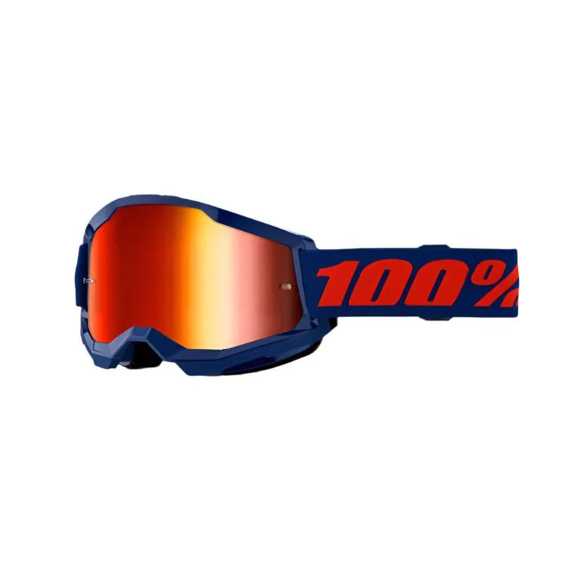 100% Strata 2 MTB Goggles (Mirror Red/Navy)