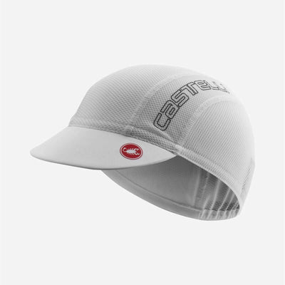 Castelli A/C 2 Unisex Cycling Cap (White/Cool Gray)