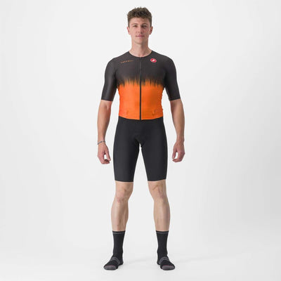 Castelli Sanremo Ultra Speed Men's Cycling Suit (Black/Brilliant Orange)