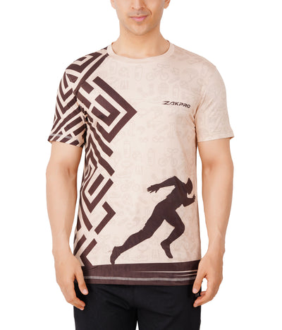 Zakpro Sports Men's Cycling T-Shirt (Maze Run)