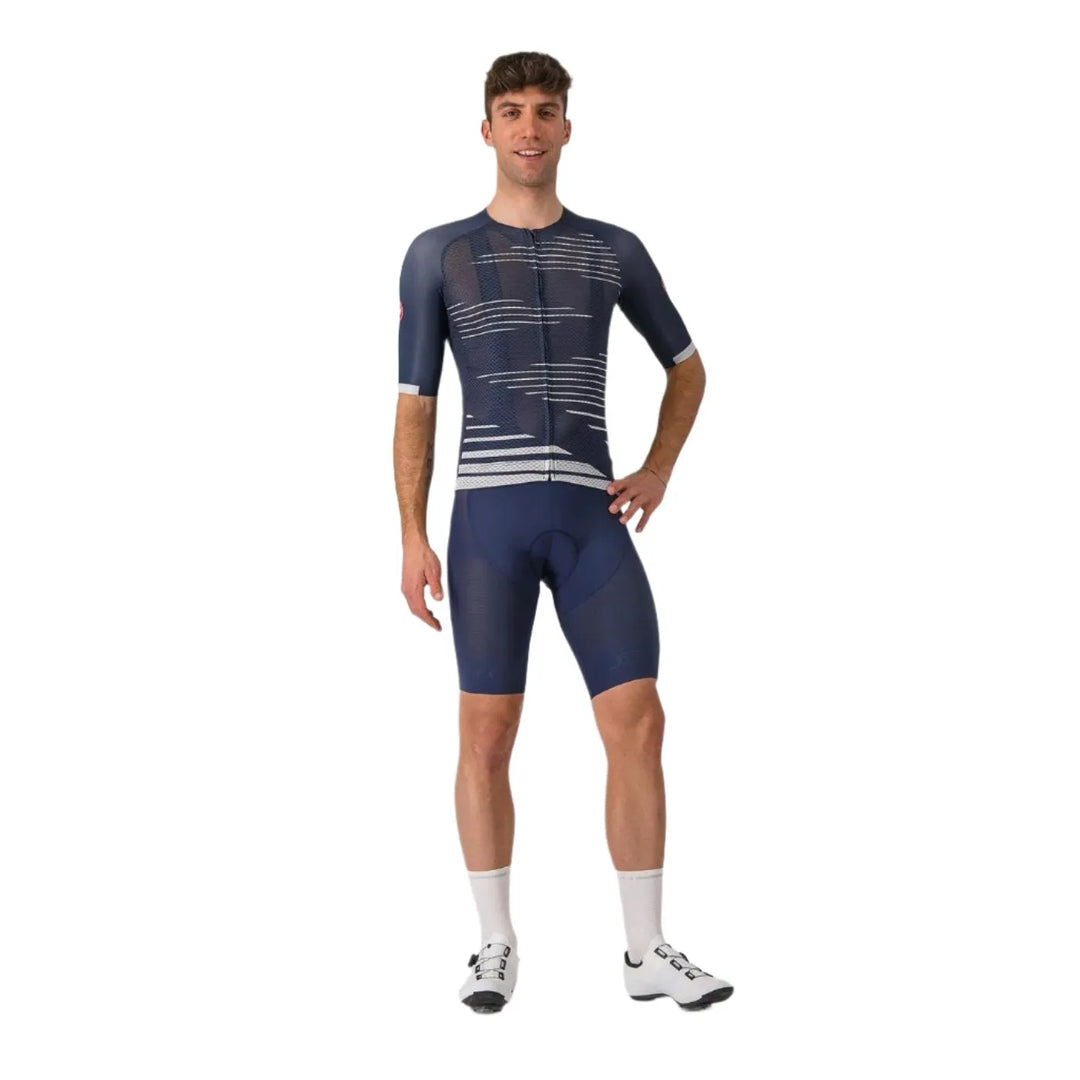 Castelli Climber's 4.0 Men's Cycling Jersey (Belgian Blue/Silver Gray)