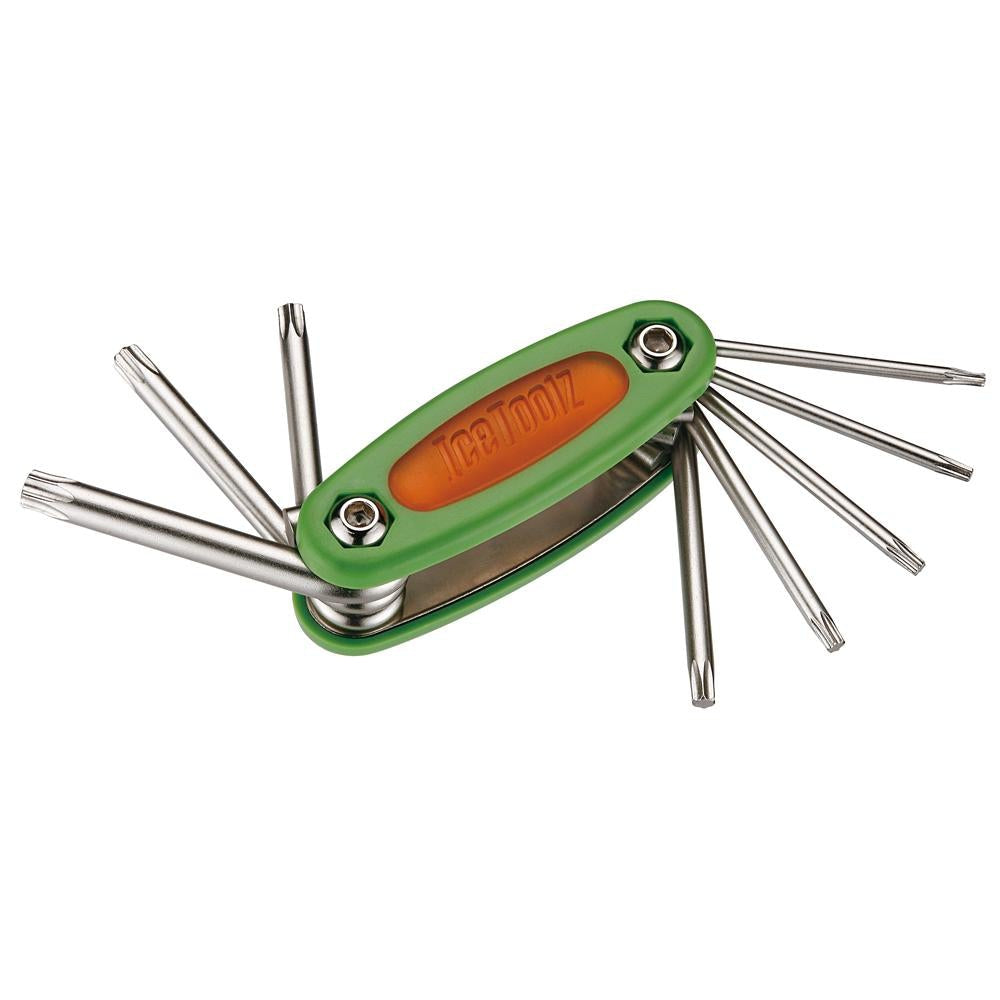 IceToolz 97T1 Star 8 Multi Tool (Green/Silver)