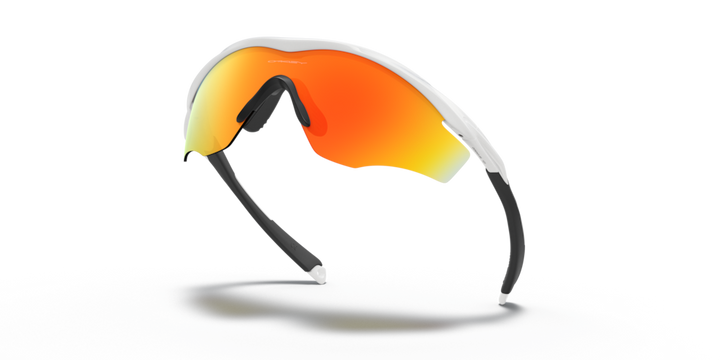 Oakley M2 Frame XL Sport Sunglasses (Fire Iridium/Polished White)