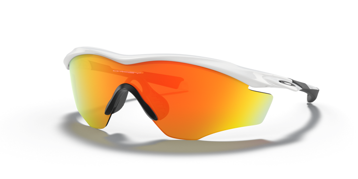 Oakley M2 Frame XL Sport Sunglasses (Fire Iridium/Polished White)