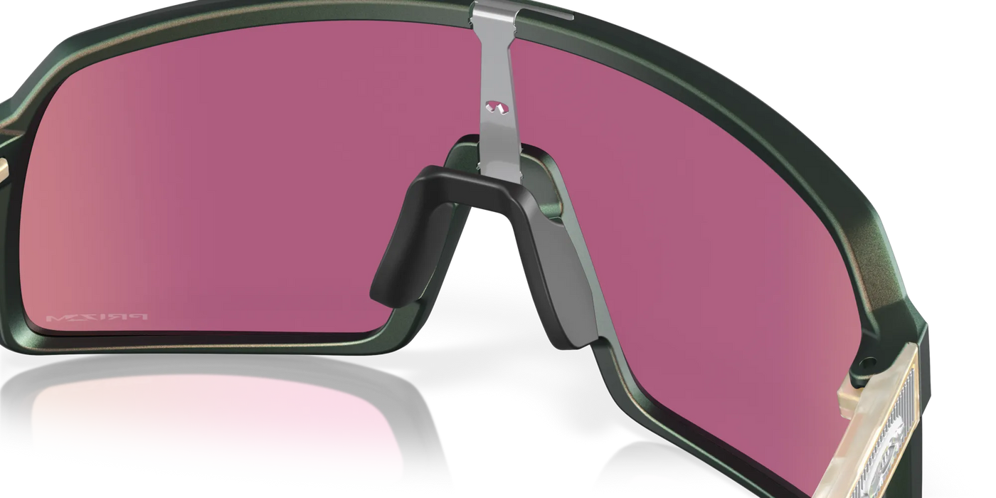 Oakley Sutro Discover Collection (Prizm Road Jade Lenses/Matte Silver Green Colorshift Frame)