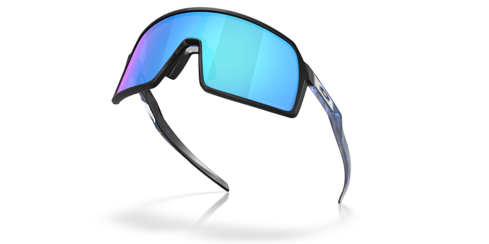 Oakley Sutro S Fathom Collection Sport Sunglasses (Matte Black/Prizm Sapphire)