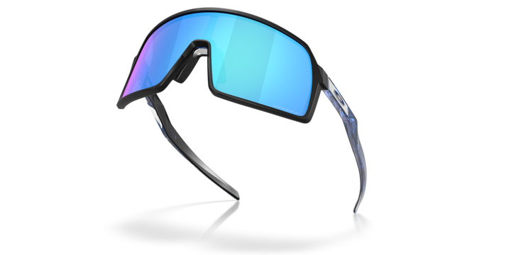 Oakley Sutro S Fathom Collection Sport Sunglasses (Matte Black/Prizm Sapphire)