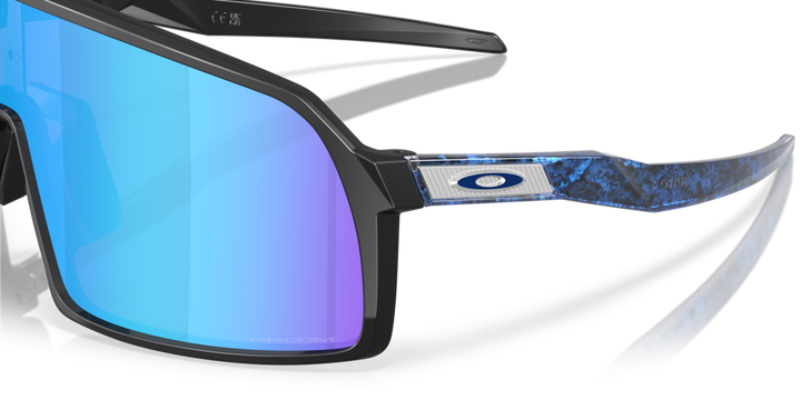 Oakley Sutro S Fathom Collection Sport Sunglasses (Matte Black/Prizm Sapphire)