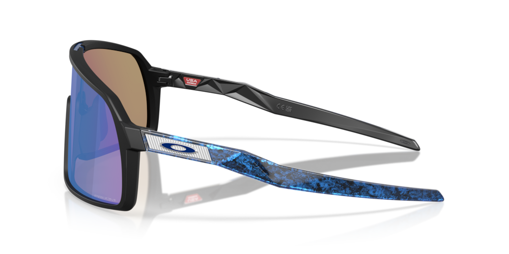 Oakley Sutro S Fathom Collection Sport Sunglasses (Matte Black/Prizm Sapphire)