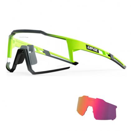 Kapvoe KE9022 Sport Sunglasses (Photochromic Green)