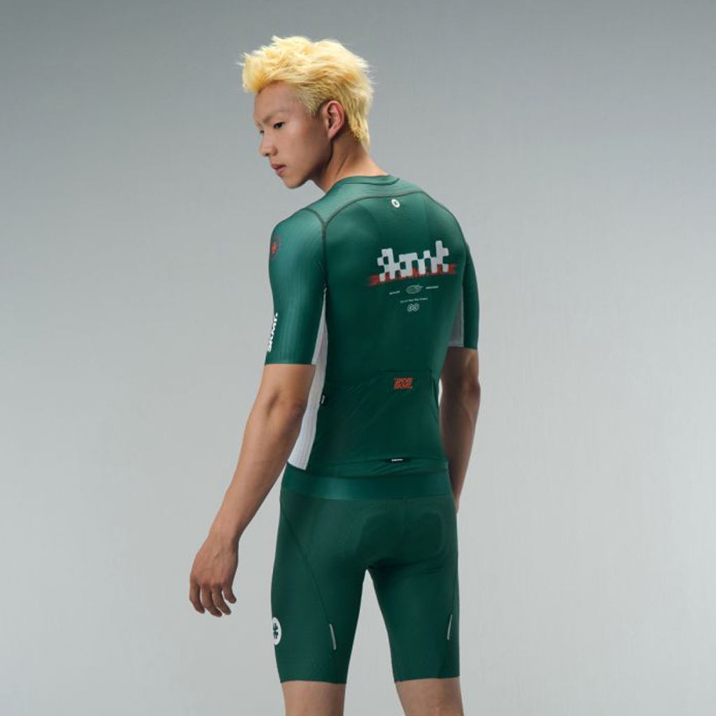 Monton SKMT Flux Block Men's Cycling Jersey (Deep Forest)