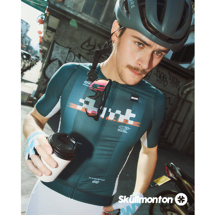 Monton SKMT Flux Block Men's Cycling Jersey (Deep Forest)