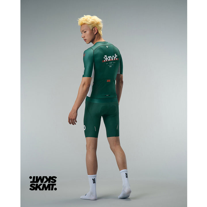 Monton SKMT Flux Block Men's Cycling Jersey (Deep Forest)
