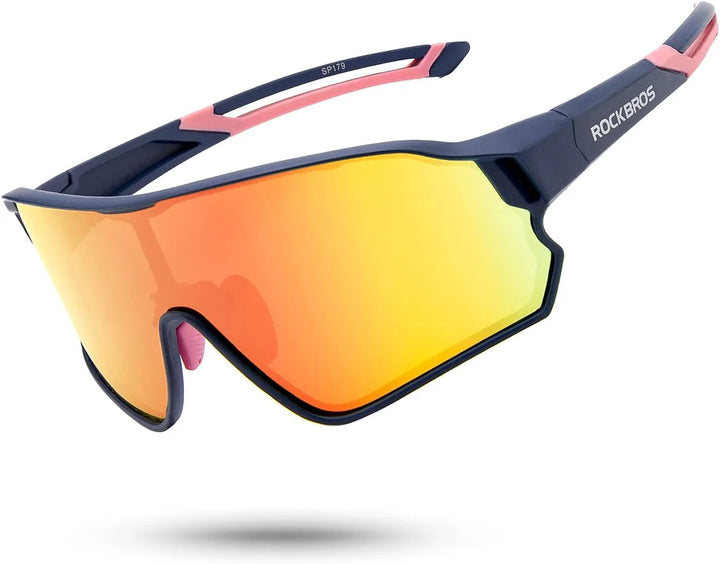 Rockbros 10134PL Sunglasses (Polarized/Blue/Pink)